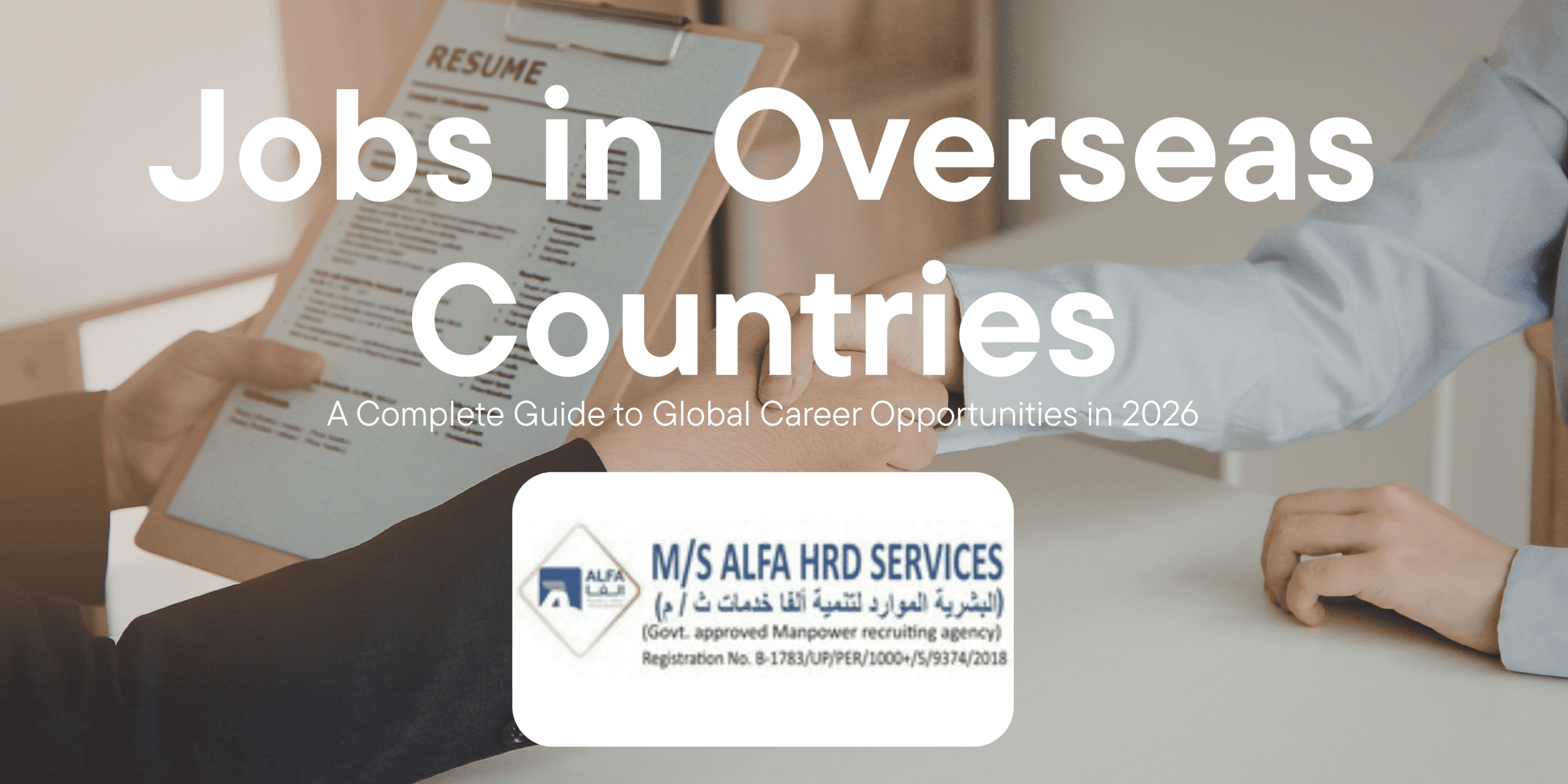 Jobs in Overseas Countries