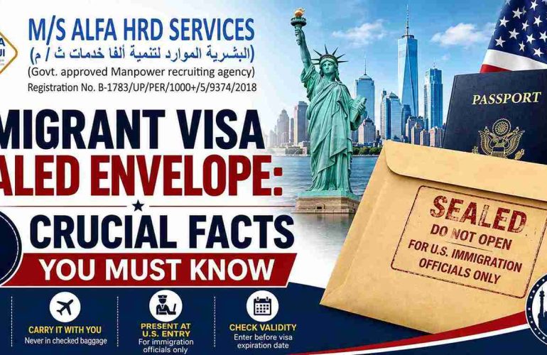 Immigrant Visa Sealed Envelope